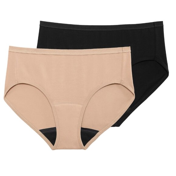 Jockey Set of 2 Worry Free Moderate Absorbency Cotton Hipster Panty  8349 - Picture 1 of 1